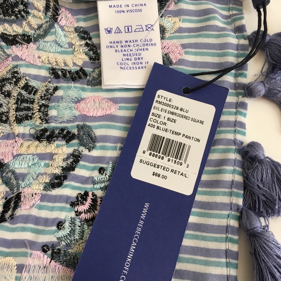 NWT Rebecca Minkoff Embroidered Boho Tassel - Picture 9 of 9